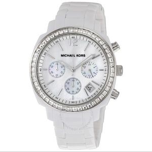 Michael Kors Chronograph White Acrylic Watch